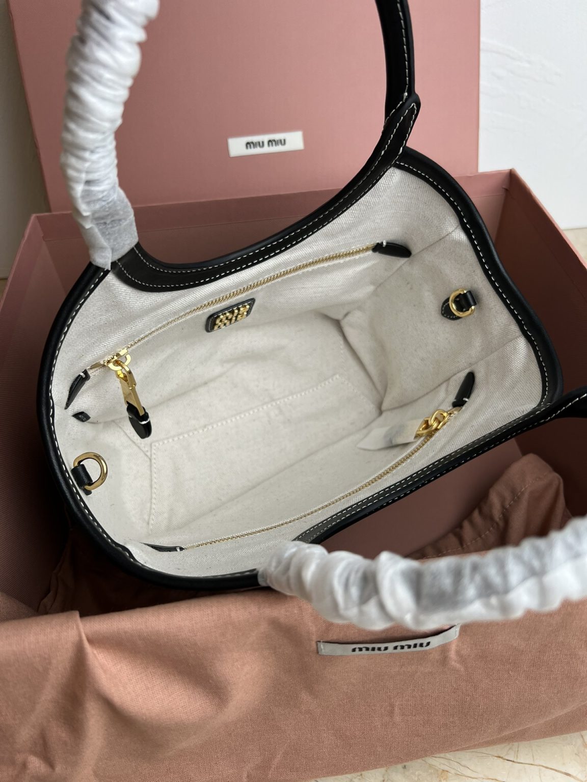 Black miu miu bag