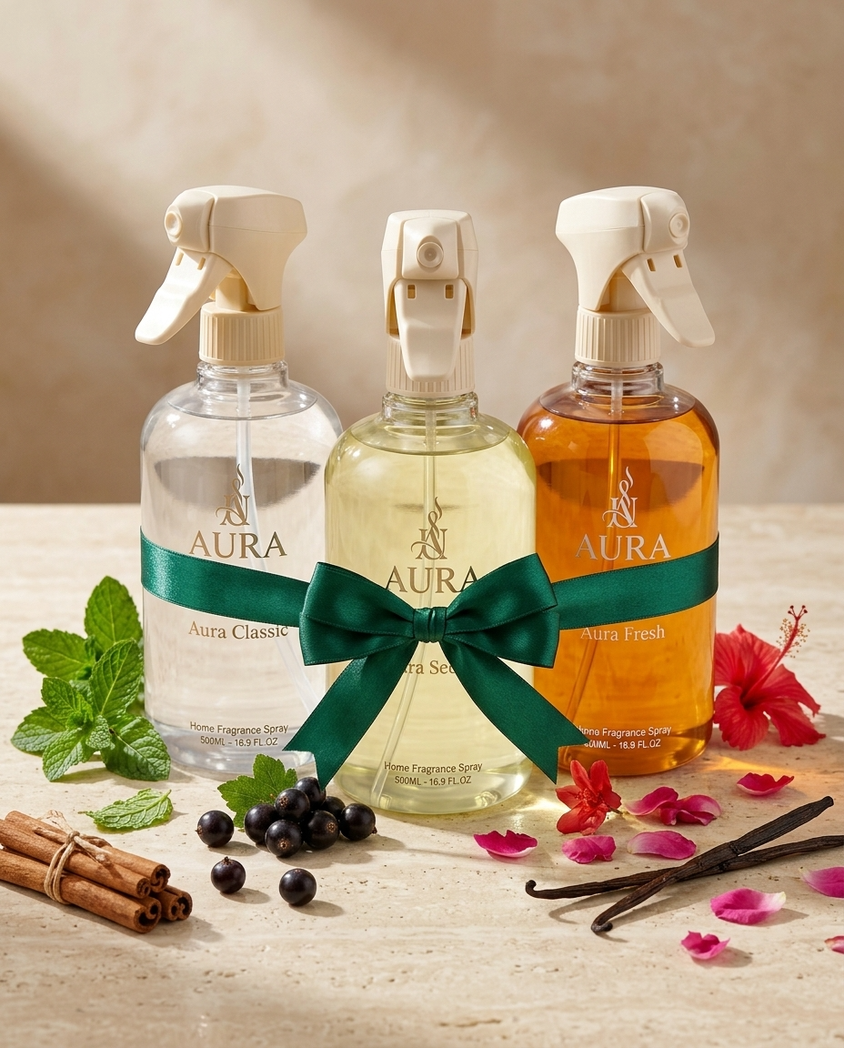 AURA Home Fragrance Trio Classic • Secret • Fresh